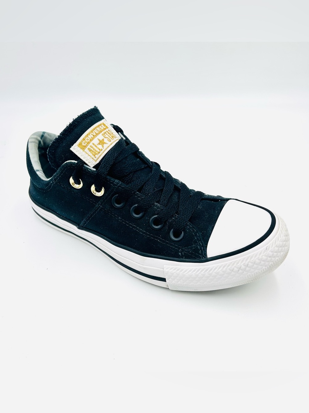 Converse Chuck Taylor All Star Ox Low Top Sneakers Women 6.5 Black Canvas